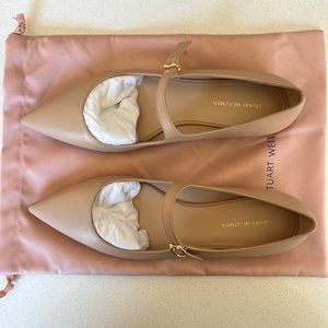 Brand New! Stuart Weitzman Pearl Ring Mary Jane Flat